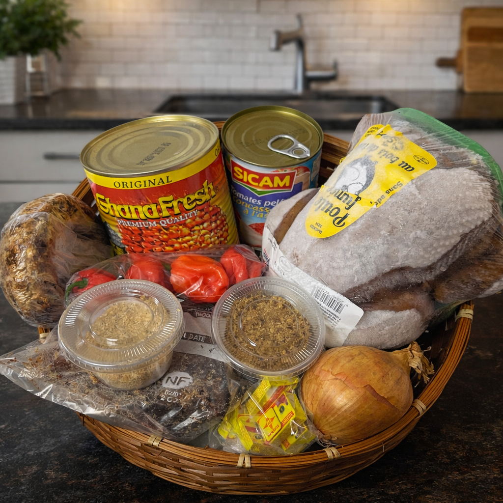 Panier sauce graine ivoirienne - kit complet prêt à cuisiner