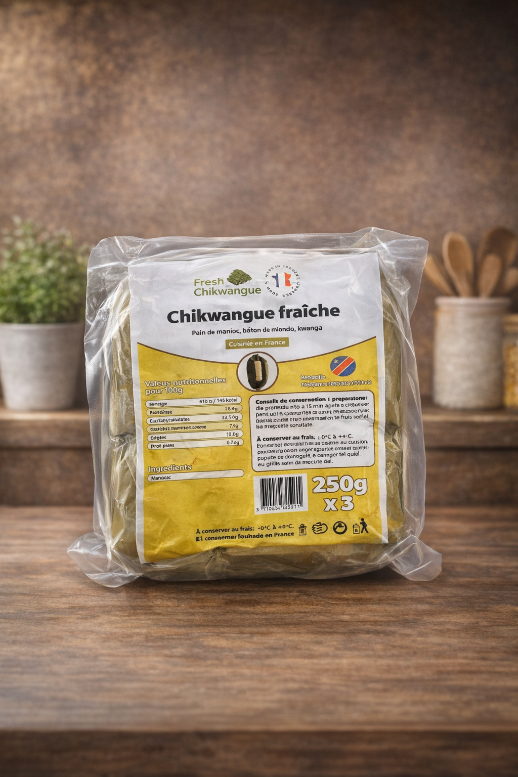 Chikwangue (la pièce)